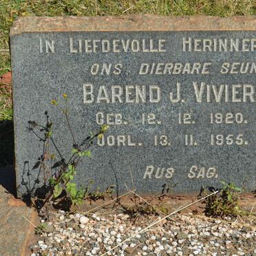 VIVIER Barend J. 1920-1955