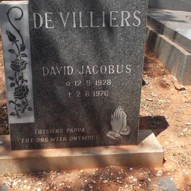 VILLIERS David Jacobus, de 1928-1976
