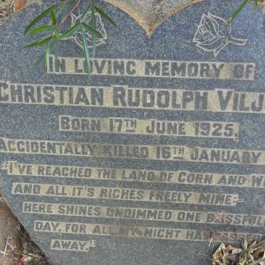 VILJOEN Christian Rudolph 1925-1947