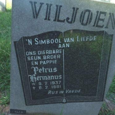 VILJOEN Petrus Hermanus 1937-1981