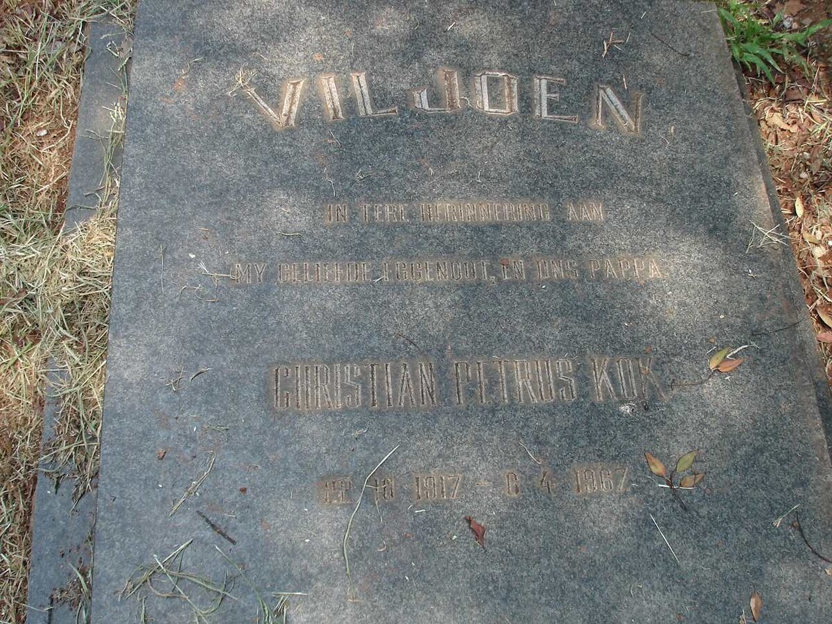 VILJOEN Christian Petrus Kok 1917-1967