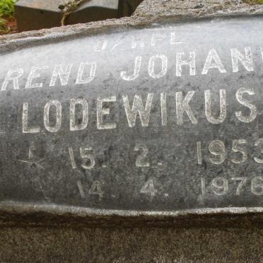 VILJOEN Barend Johannes Lodewikus 1953-1976
