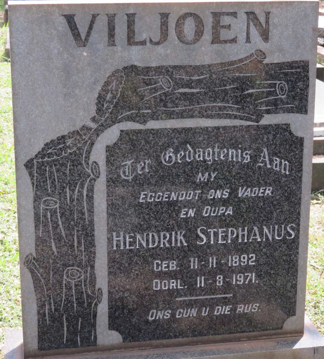 VILJOEN Hendrik Stephanus 1892-1971