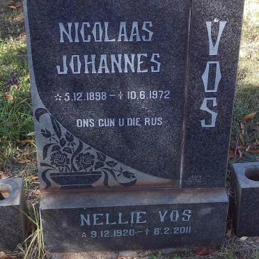 VOS Nicolaas Johannes 1898-1972 &amp; Nellie 1920-2011