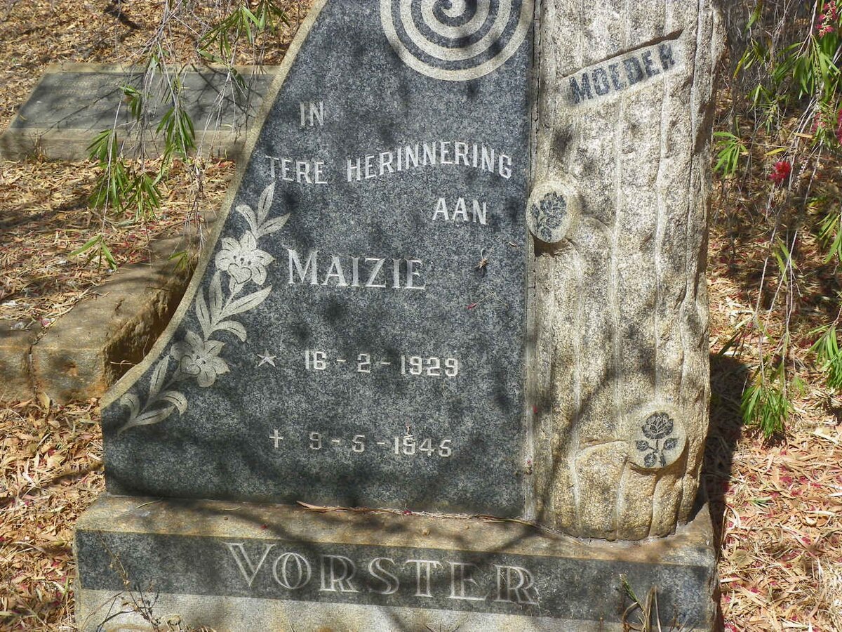 VORSTER Maizie 1929-1945