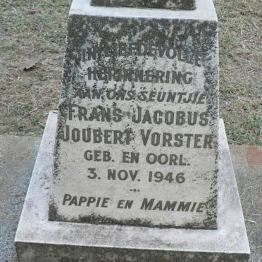 VORSTER Frans Jacobus Joubert 1946-1946