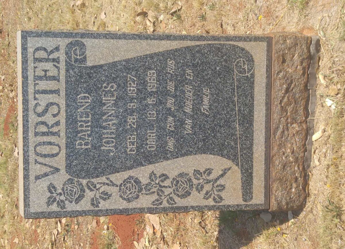 VORSTER Barend Johannes 1927-1969