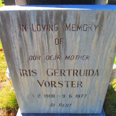 VORSTER Iris Gertruida 1908-1977