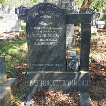 VUUREN Dawid Schalk, Jansen van 1886-1959