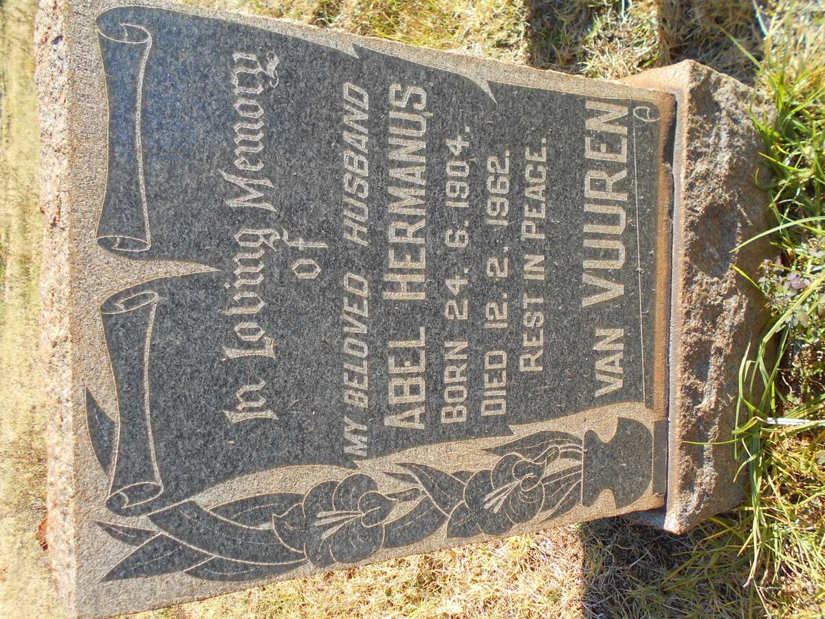 VUUREN Abel Hermanus, van 1904-1962