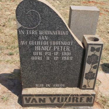 VUUREN Henry Peter, van 1901-1968