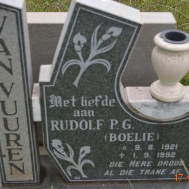 VUUREN Rudolf P.G., van 1921-1992