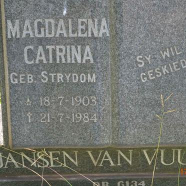 VUUREN Magdalena Catrina, Jansen van nee STRYDOM 1903-1984