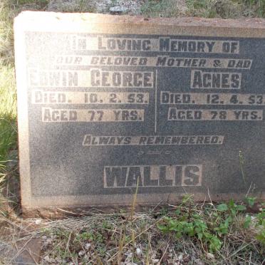 WALLIS Edwin George -1953 &amp; Agnes -1953
