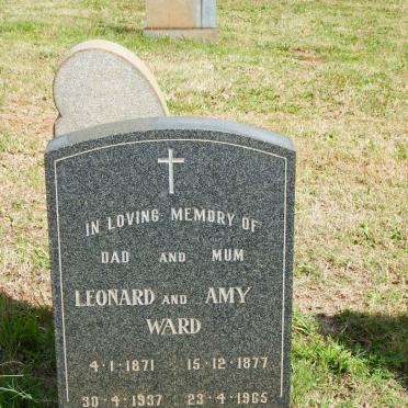 WARD Leonard 1871-1937 &amp; Amy 1877-1965