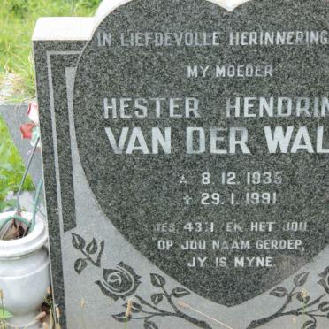 WALT Hester Hendrina, van der 1935-1991