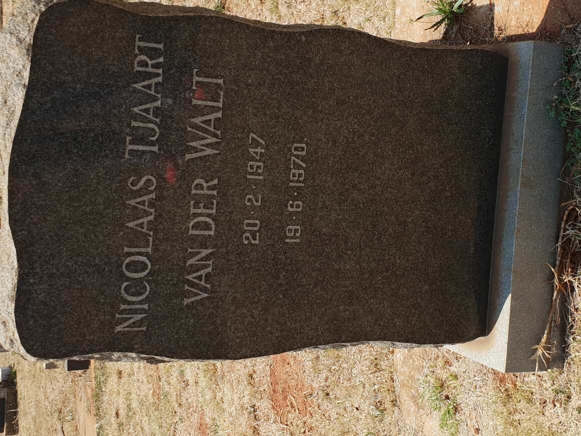 WALT Nicolaas Tjaart, van der 1947-1970