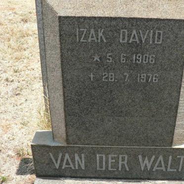 WALT Izak David, van der 1906-1976
