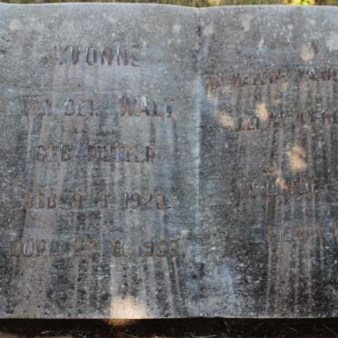 WALT Yvonne, van der nee PUTTER 1922-1956