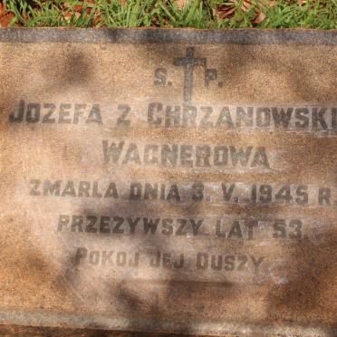 WAGNEROWA Jozefa Z. Chrzanowskich -1945