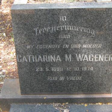 WAGENER Catharina M. 1899-1974