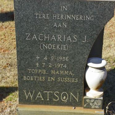 WATSON Zacharias J. 1956-1974