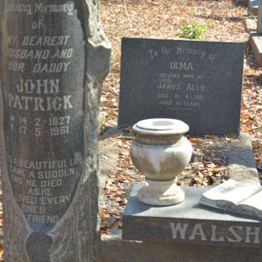WALSH John Patrick 1927-1961