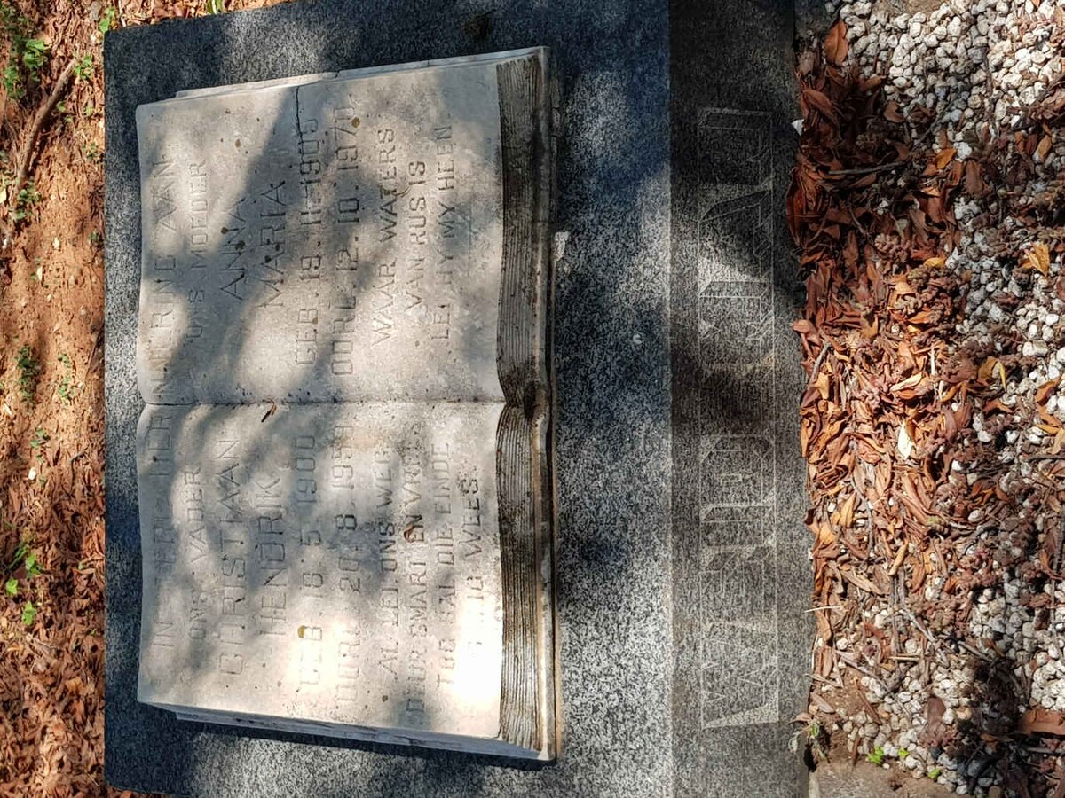 WEIDEMAN Christiaan Hendrik 1900-1959 &amp; Anna Maria 1905-1970