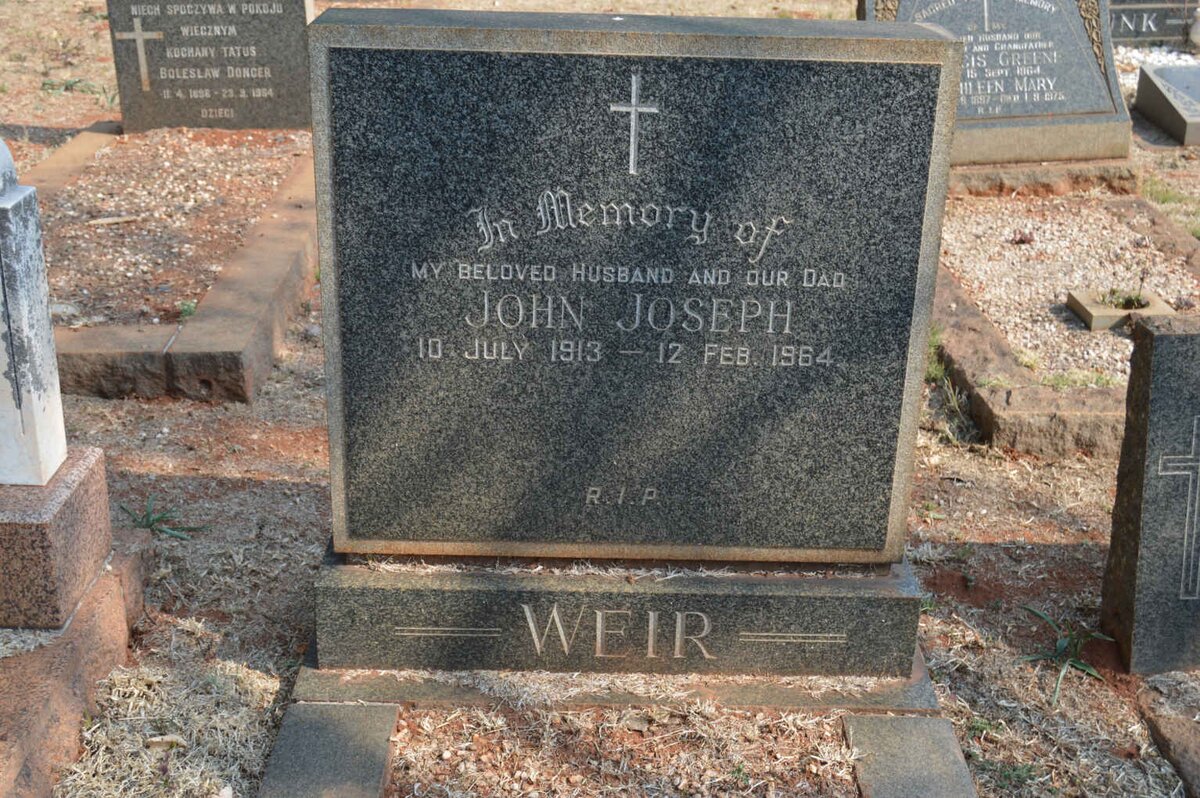 WEIR John Joseph 1913-1964