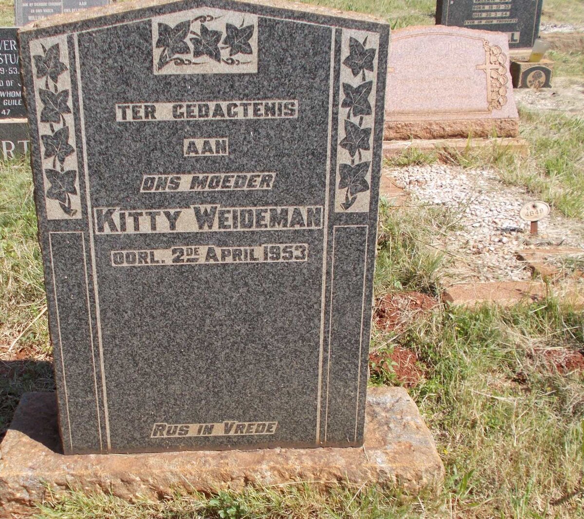 WEIDEMAN Kitty -1953