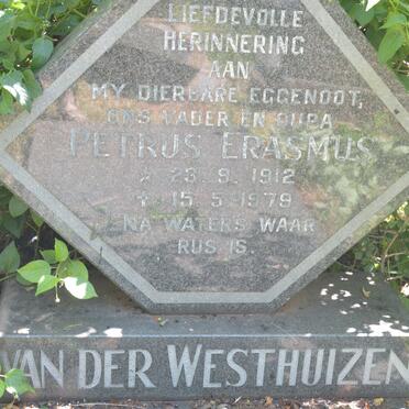 WESTHUIZEN Petrus Erasmus, van der 1912-1979