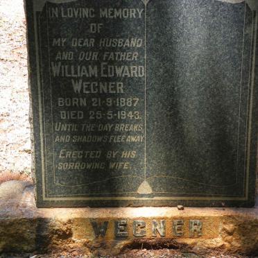 WEGNER William Edward 1887-1943