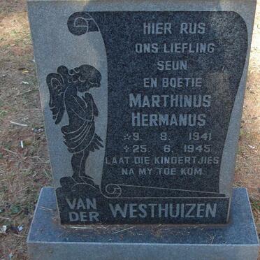 WESTHUIZEN Marthinus Hermanus, van der 1941-1945