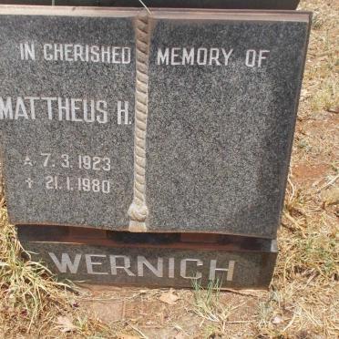 WERNICH Mattheus H. 1923-1980