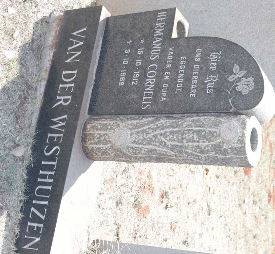 WESTHUIZEN Hermanus Cornelis, van der 1912-1969