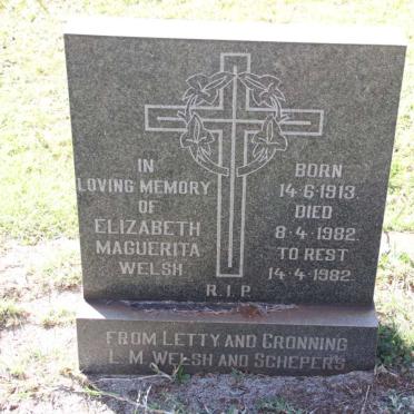 WELSH Elizabeth Maguerita 1913-1982