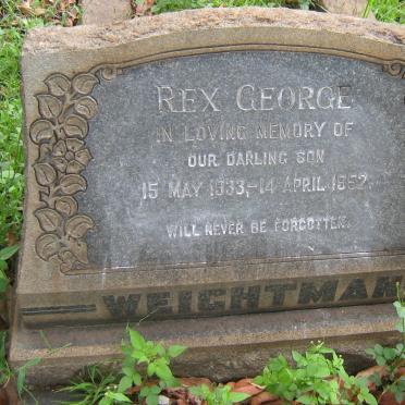 WEIGHTMAN Rex George 1933-1952