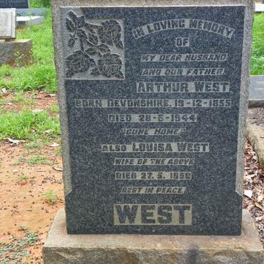 WEST Arthur 1855-1944 &amp; Louisa -1950
