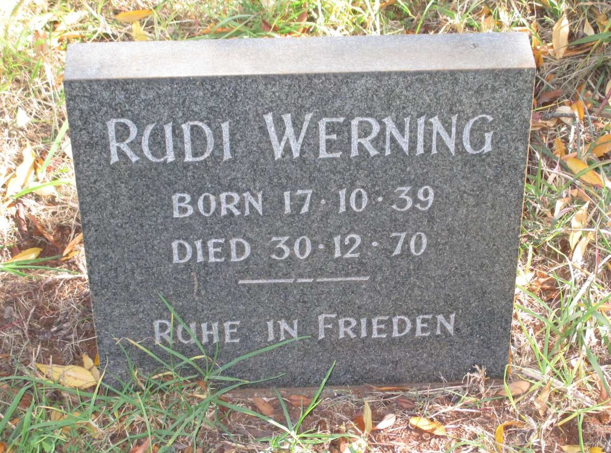 WERNING Rudi 1939-1970
