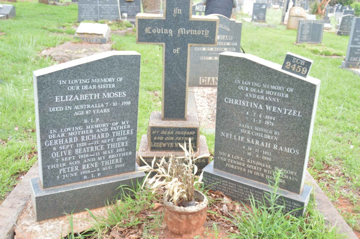 WENTZEL Lodewyk -1944 &amp; Christina 1884-1974