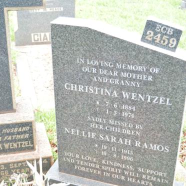 WENTZEL Lodewyk -1944 &amp; Christina 1884-1974