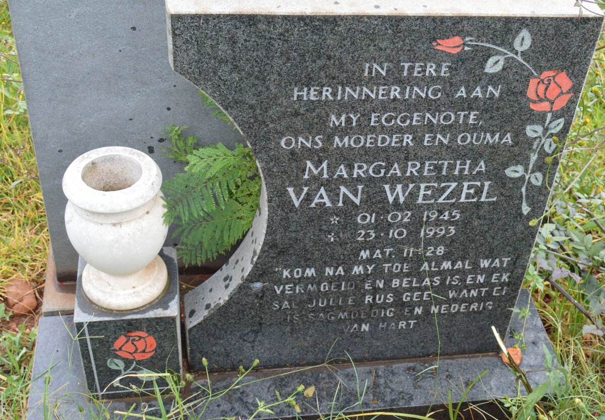 WEZEL Margaretha, van 1945-1993