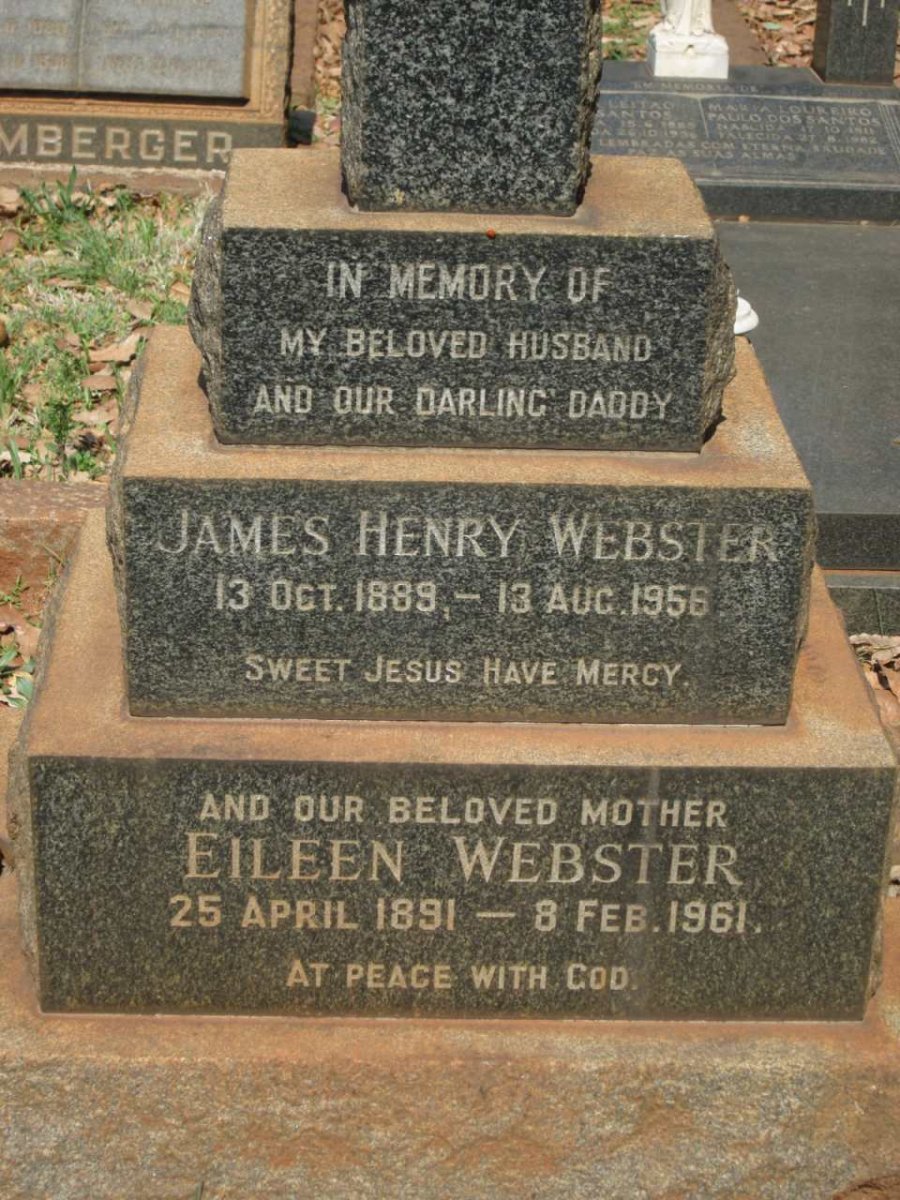 WEBSTER James Henry 1889-1956 &amp; Eileen 1891-1961