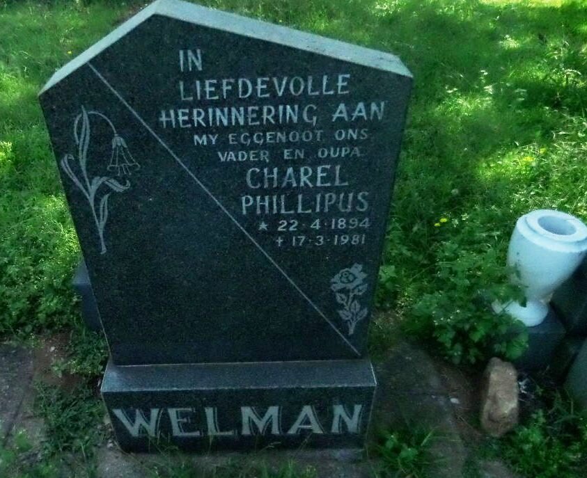 WELMAN Charel Phillipus 1894-1981