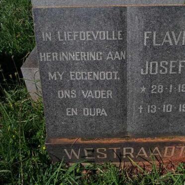 WESTRAADT Flavius Josefus 1926-1981