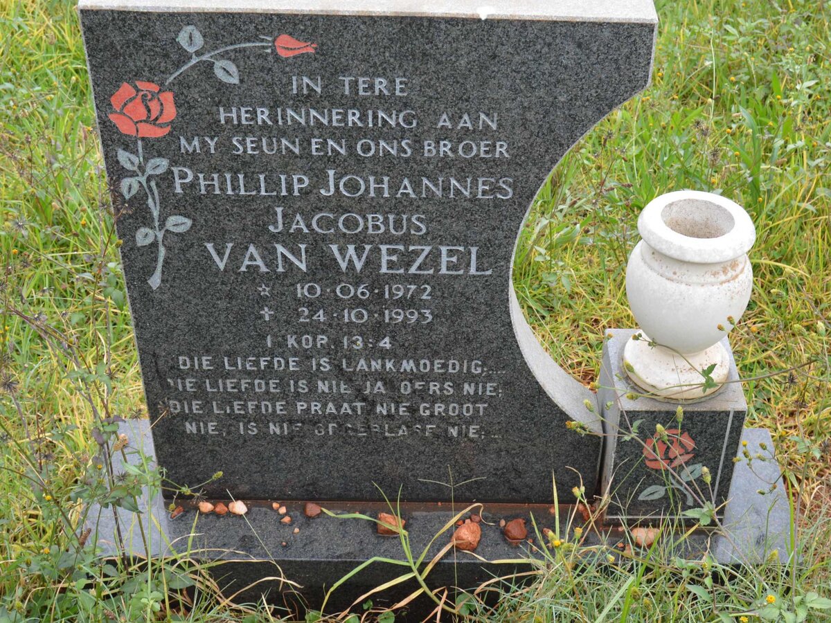 WEZEL Phillip Johannes Jacobus, van 1972-1993