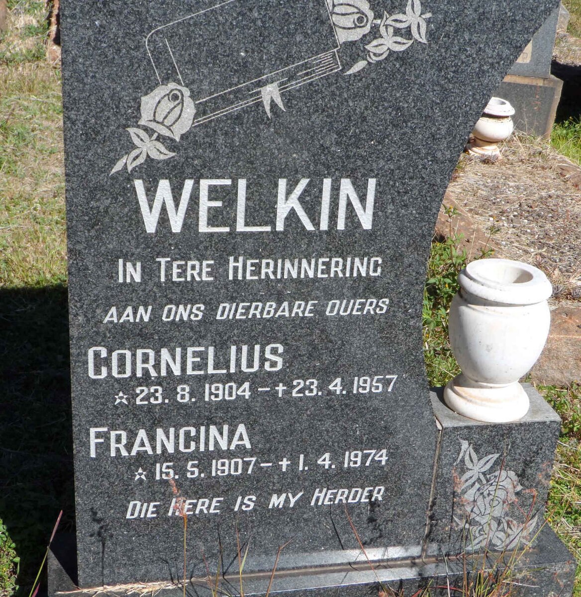 WELKIN Cornelius 1904-1957 &amp; Francina 1907-1974