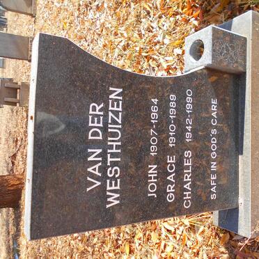 WESTHUIZEN John, van der 1907-1964 &amp; Grace 1910-1989 :: VAN DER WESTHUIZEN Charles 1942-1990