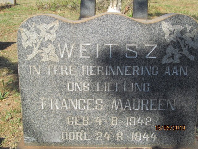 WEITSZ Frances Maureen 1942-1944