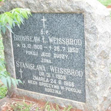 WEISSBROD Bronislaw L. 1900-1950 &amp; Stanislawa 1905-1966
